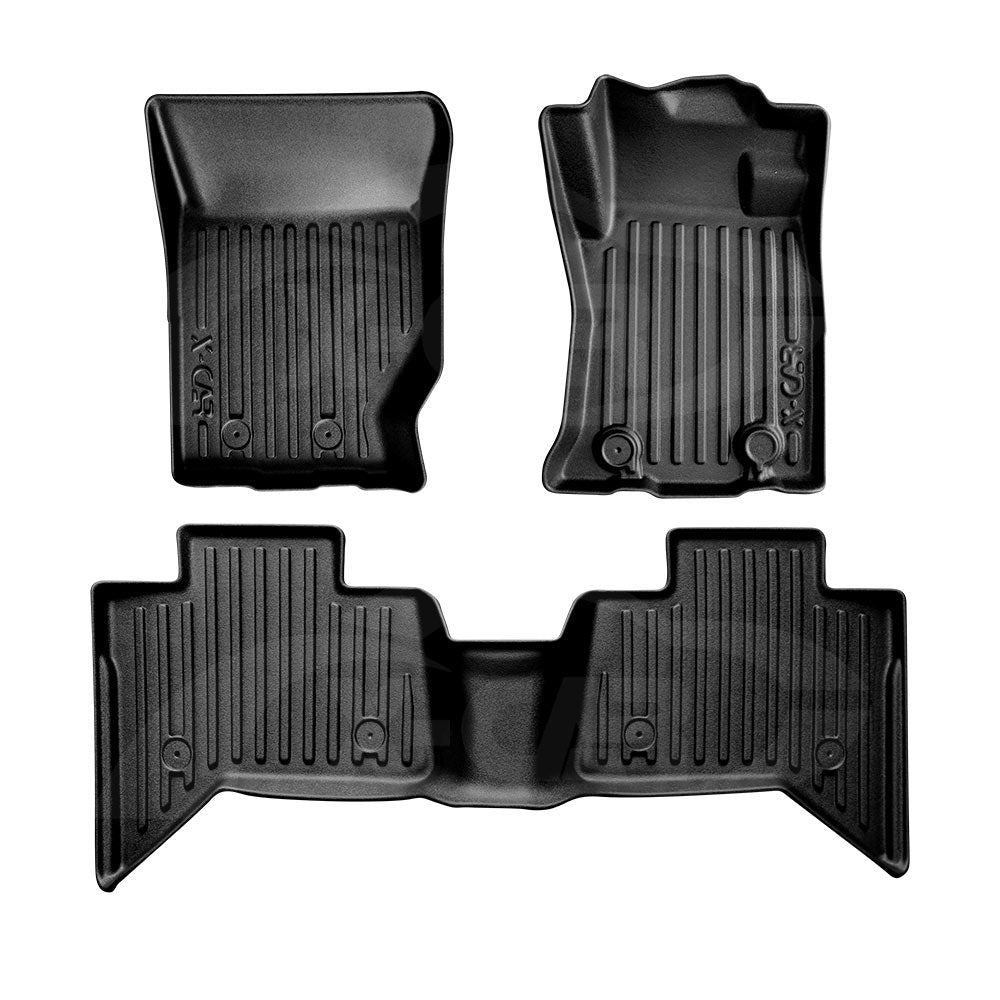 3D Floor Mats for Nissan Navara D27 Series Dual Cab 2026-Onwards Heavy Duty All Weather Car Waterproof Interior Protection Liner Set