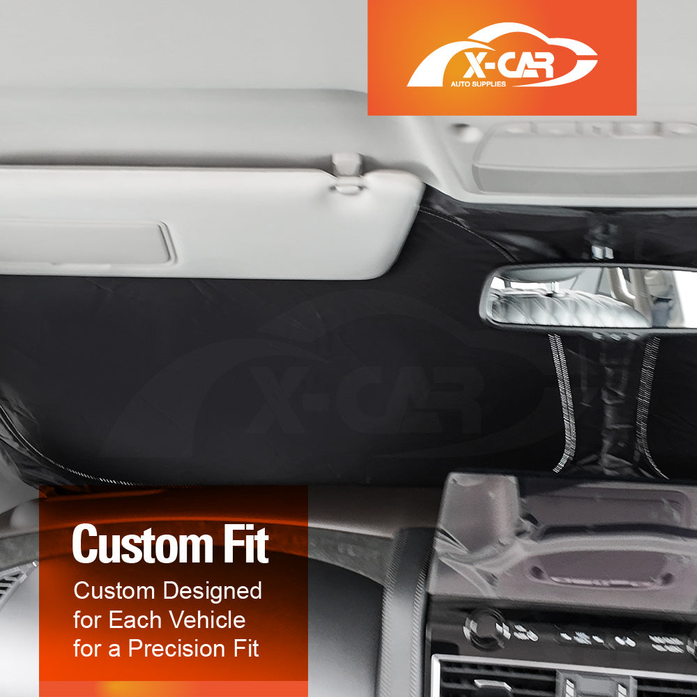 WindScreen Sun Shade for Nissan Patrol 2012-Onwards Y62 Series Blocks UV Rays Foldable Custom Wind Screen Sun Visor Protector