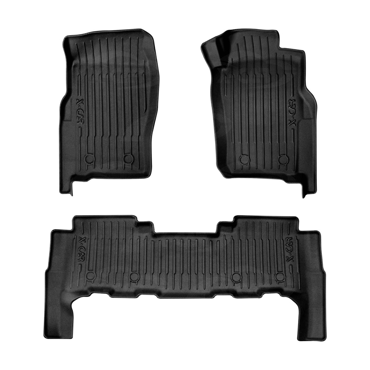 Front Rear Floor Mats for Nissan Patrol Y61 Series 1997-2015 Heavy Duty All Weather Car Mats Carpet Liner Set