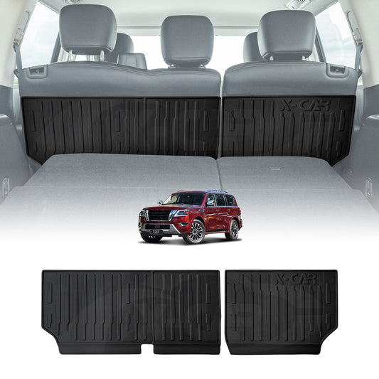 Back Seat Protector for Nissan Patrol Y62 Series 2012-Onwards All Weather Heavy Duty Car Seat Kick Mats Cover Accessories