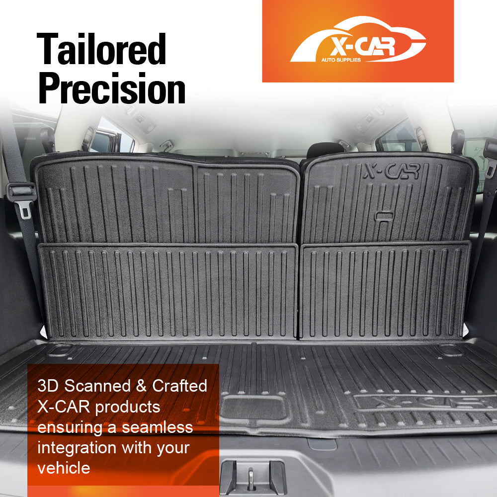 Boot Liners for Nissan Patrol 2012-Onwards Y62 Series All Weather Heavy Duty Cargo Trunk Cover Mats Luggage Tray 3 Pcs Version