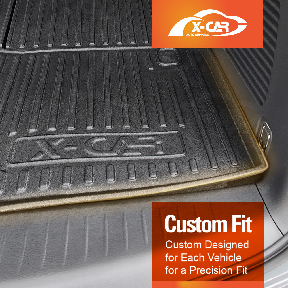 Boot Liners for Nissan Patrol 2012-Onwards Y62 Series All Weather Heavy Duty Cargo Trunk Cover Mats Luggage Tray 3 Pcs Version