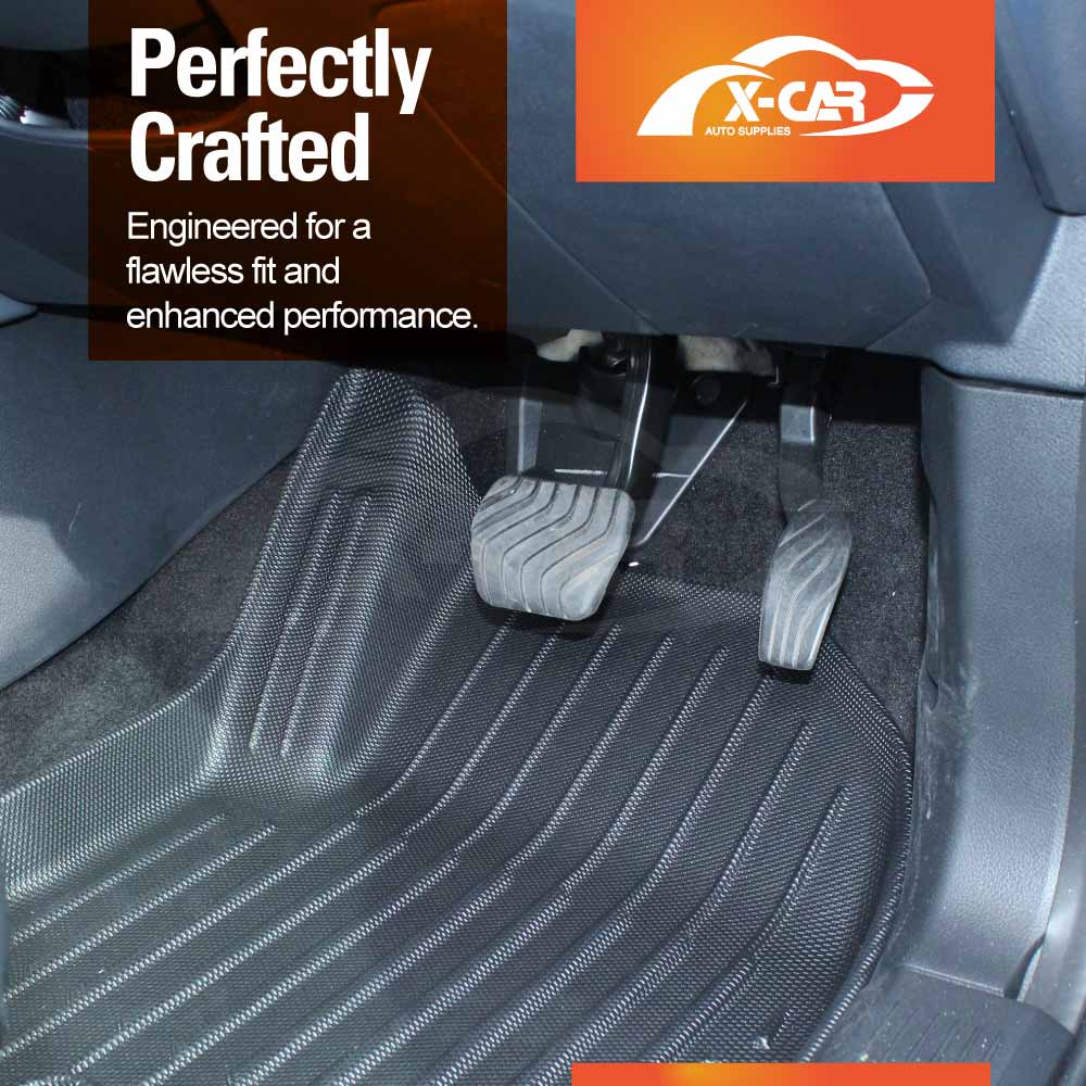 3D Floor Mats Boot Liner Set for Nissan QASHQAI J12 Series 2022-Onwards All Weather Heavy Duty Cargo Kick Mats Back Seat Protector Cover