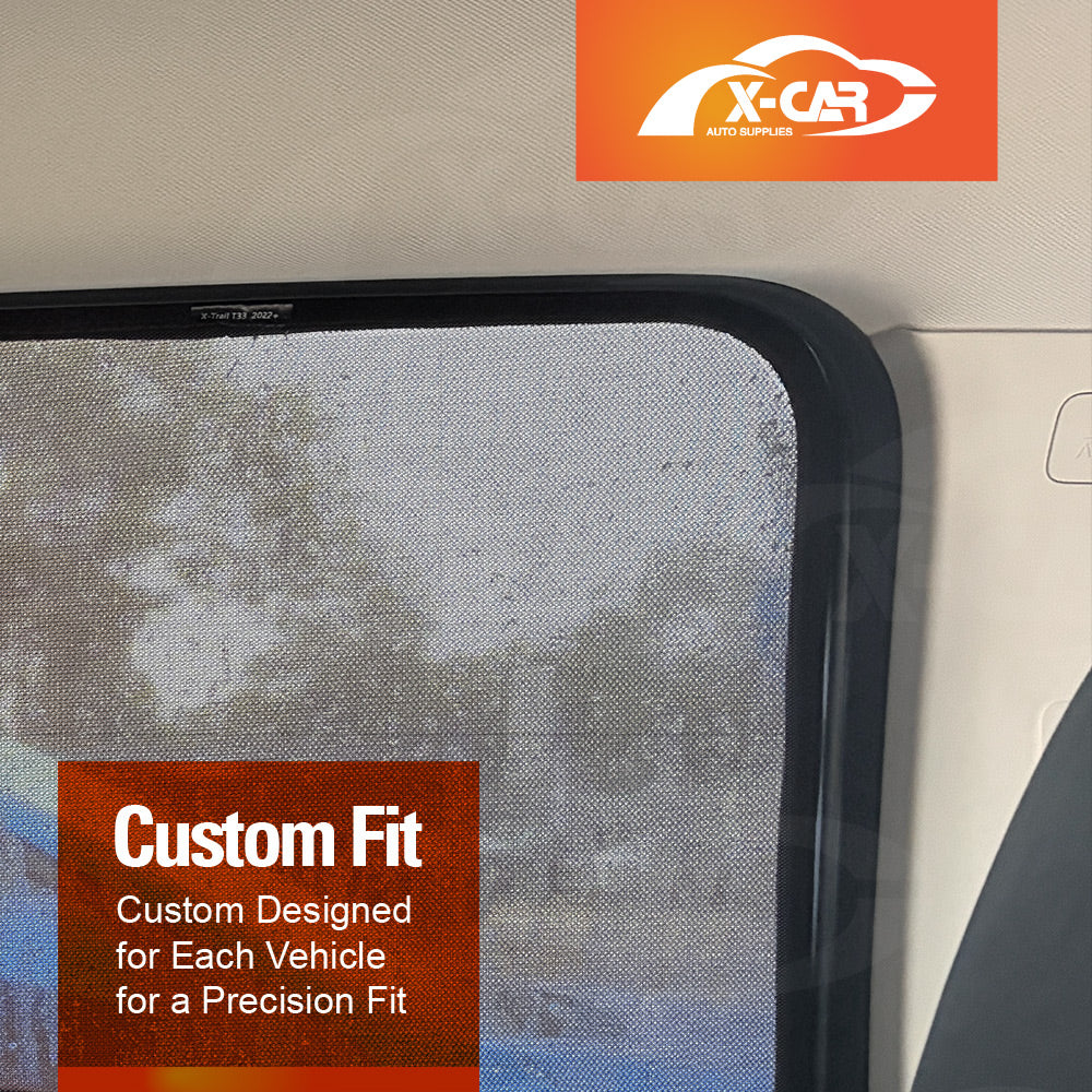 Window Sun Shades for Nissan X-trail Xtrail T33 2022-Onwards Car UV Protection Windscreen Blind Mesh