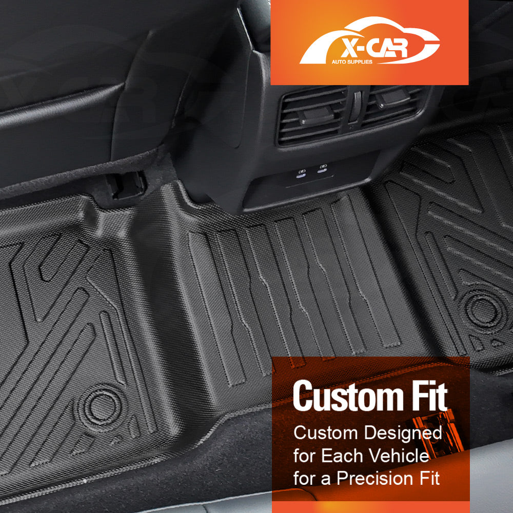 3D Floor Mats Boot Liner for Nissan X-trail Xtrail T33 e-POWER 5 Seats 2022-Onwards All Weather Heavy Duty Cargo Car Trunk Luggage Tray