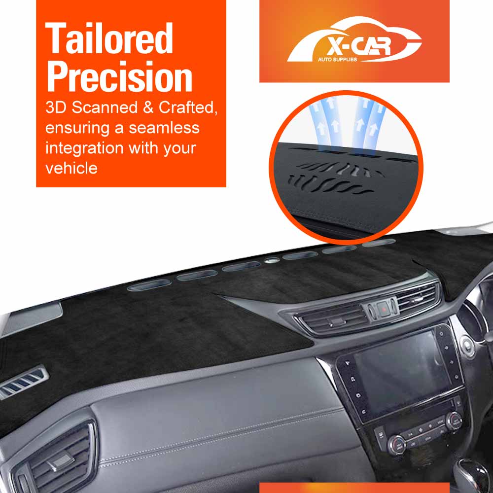 Dash Mat Pad Cover for Nissan Xtrail X-trail T32 SUV 2013-2022 Non-Slip Microfiber Pad Cover Interior Accessories
