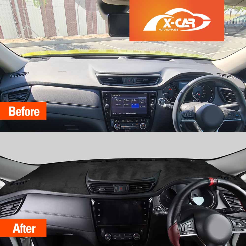 Dash Mat Pad Cover for Nissan Xtrail X-trail T32 SUV 2013-2022 Non-Slip Microfiber Pad Cover Interior Accessories