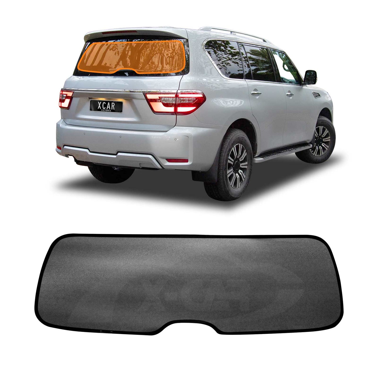 Rear Windscreen Sun Shade for Nissan Patrol 2012-2024 Y62 Series Car Custom Wind Screen Sun Blind Mesh