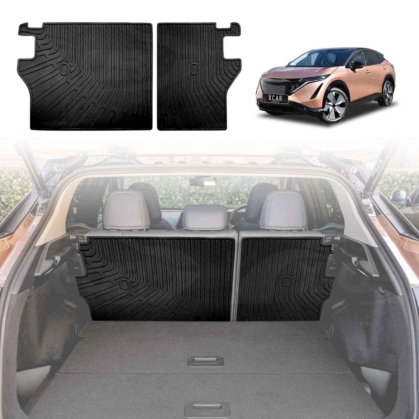 Back Seat Protector for Nissan Ariya 2023-Onwards All Weather Heavy Duty Car Seat Kick Mats Cover