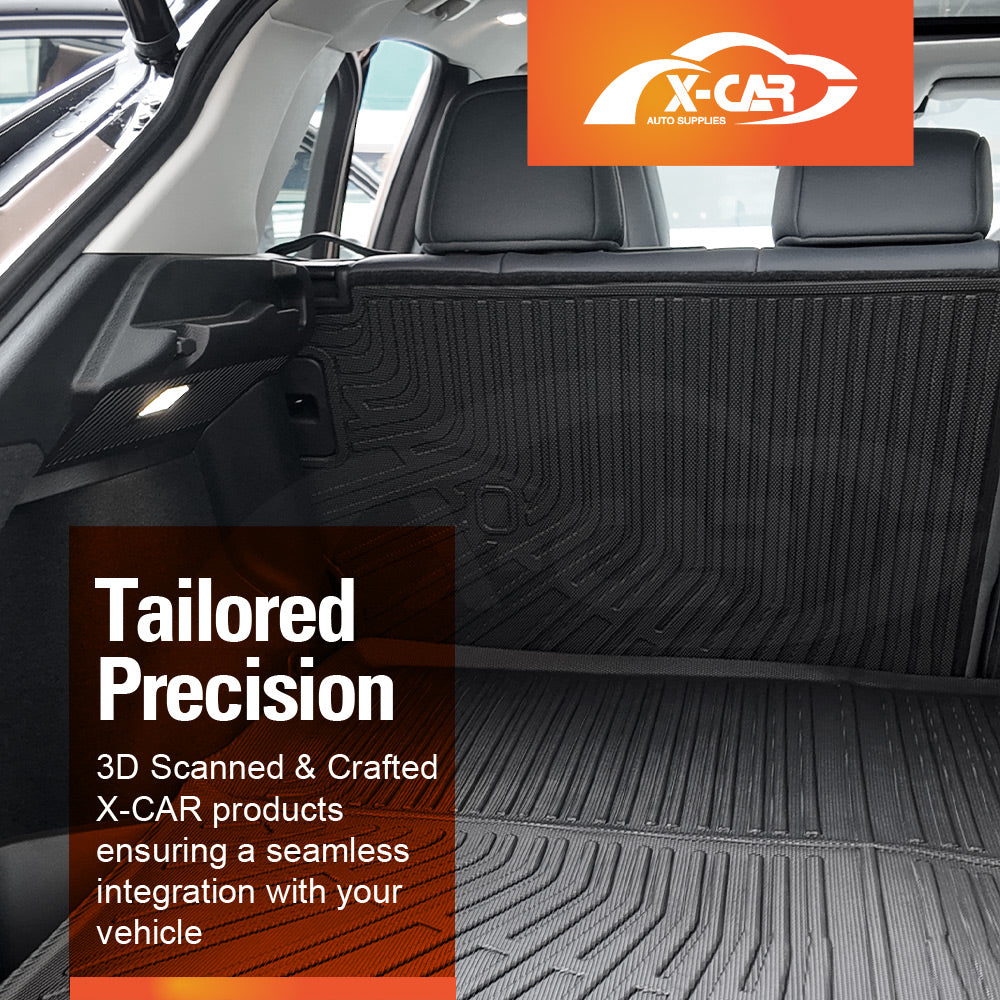 Boot Liner Kick Mats Set for Nissan Ariya 2023-Onwards All Weather Heavy Duty Cargo Car Trunk Back Seat Protector