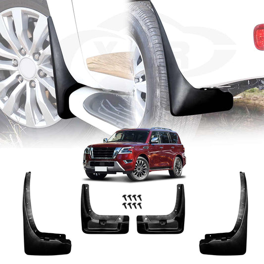 Mud Flaps Splash Guards for Nissan Patrol 2012-2024 Y62 Series Mudguard Fender Front and Rear Set of 4