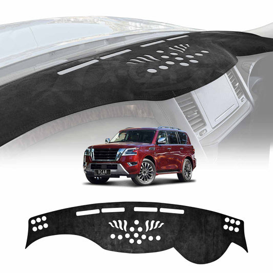 Dash Mat for Nissan Patrol 2012-2024 Y62 Series Non-Slip Microfiber Pad Cover Interior Accessories