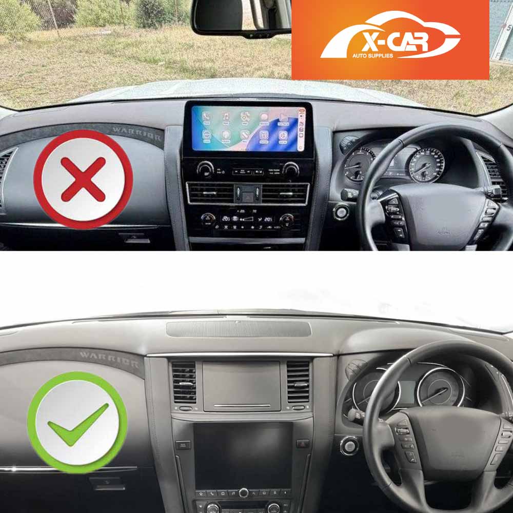 Dash Mat for Nissan Patrol 2012-2024 Y62 Series Non-Slip Microfiber Pad Cover Interior Accessories