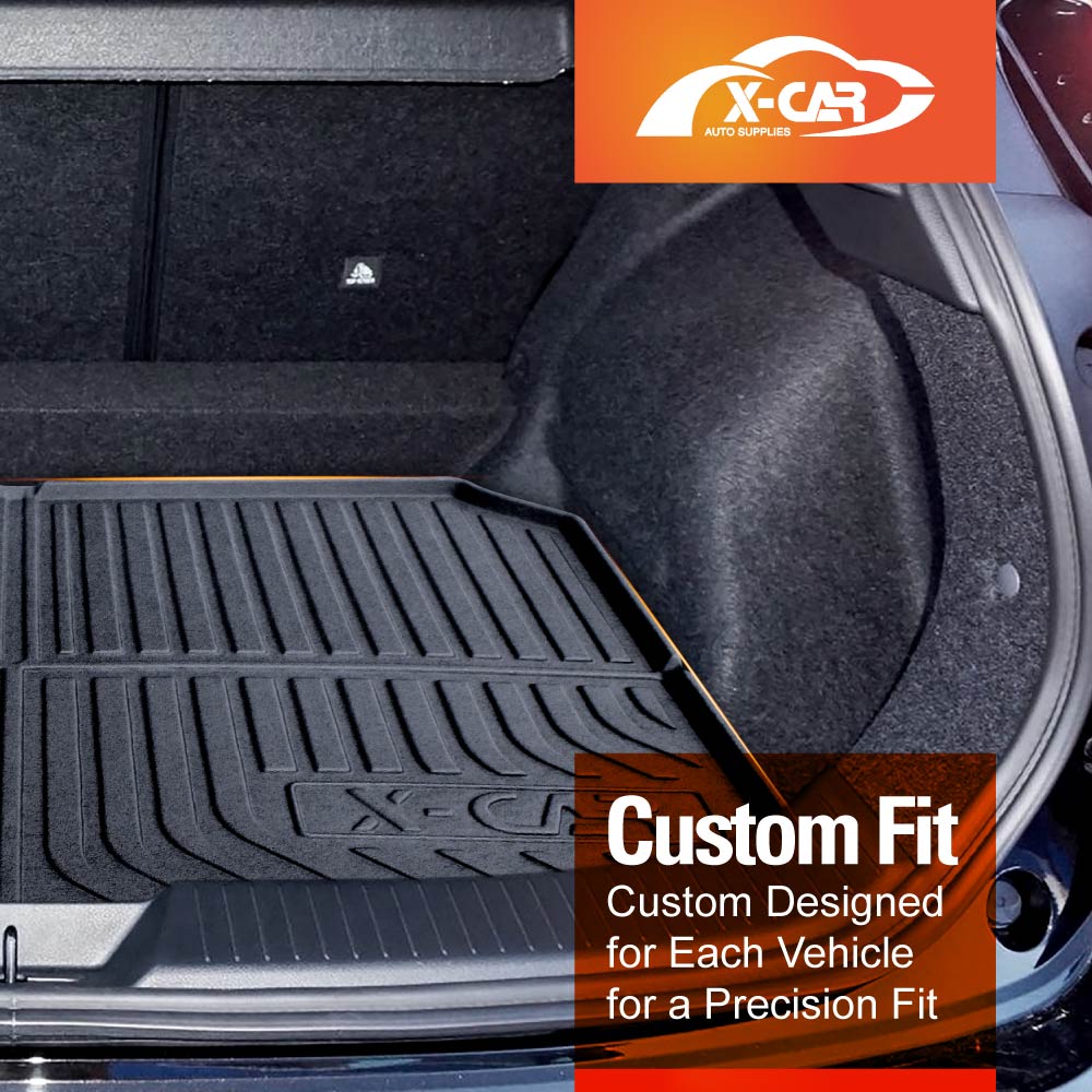 Boot Liner Back Seat Protector for Nissan QASHQAI J12 Series 2022-Onwards All Weather Heavy Duty Cargo Car Trunk Kick Mats