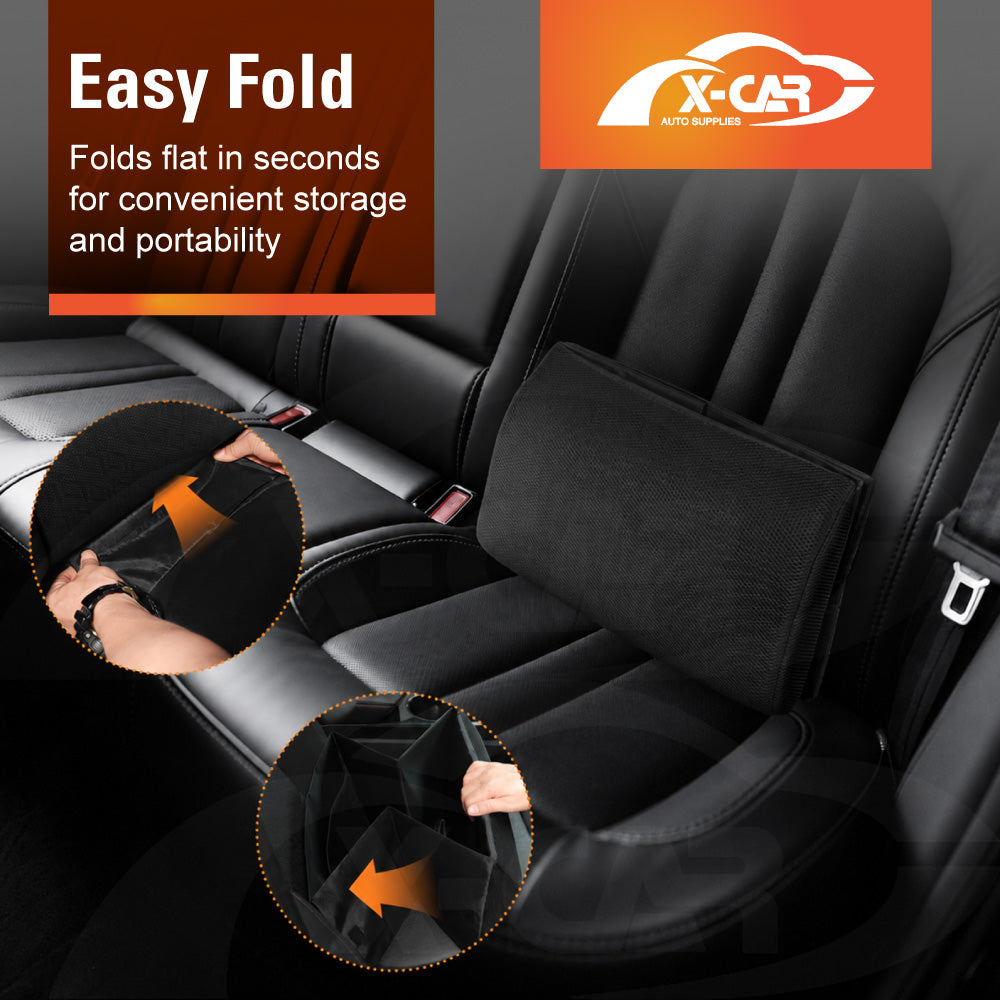 2-in-1 Car Seat Cushion & Insulated Cooler Set for Universal Vehicle Rear Armrest Organiser Storage Interior Car Accessories