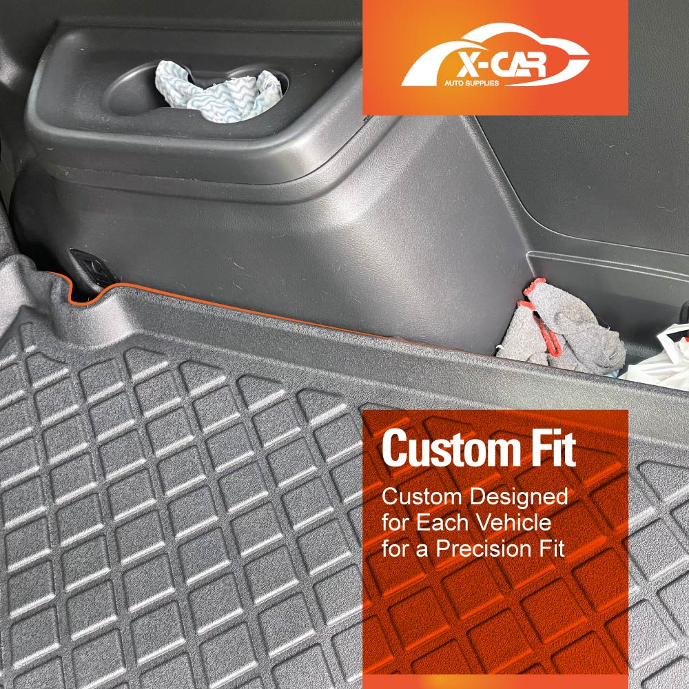 3D Floor Mats Boot Liner for Mitsubishi Outlander 7 Seater 2012-2021  All Weather Heavy Duty Cargo Car Trunk Luggage Tray