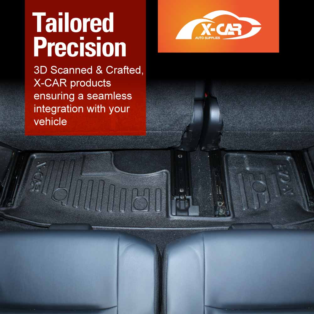 3 Pcs Boot Liners Floor Mats for Mitsubishi Outlander Petrol ZM 7 Seater 2021-2025 All Weather Heavy Duty TPE Cargo Car Trunk Luggage Tray