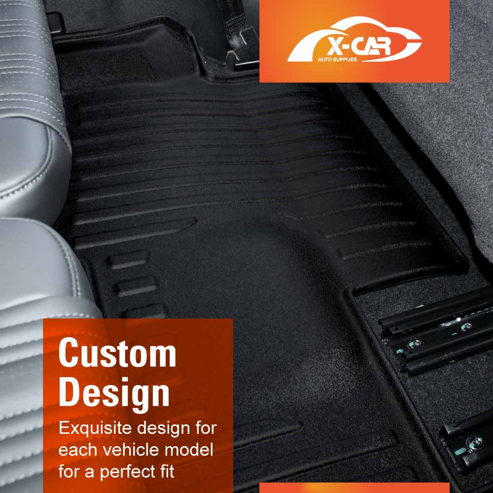 Floor Mats Boot Liner Set for GWM Tank 500 Tank500 2024-2025 All Weather Heavy Duty Cargo Kick Mats Back Seat Protector Cover