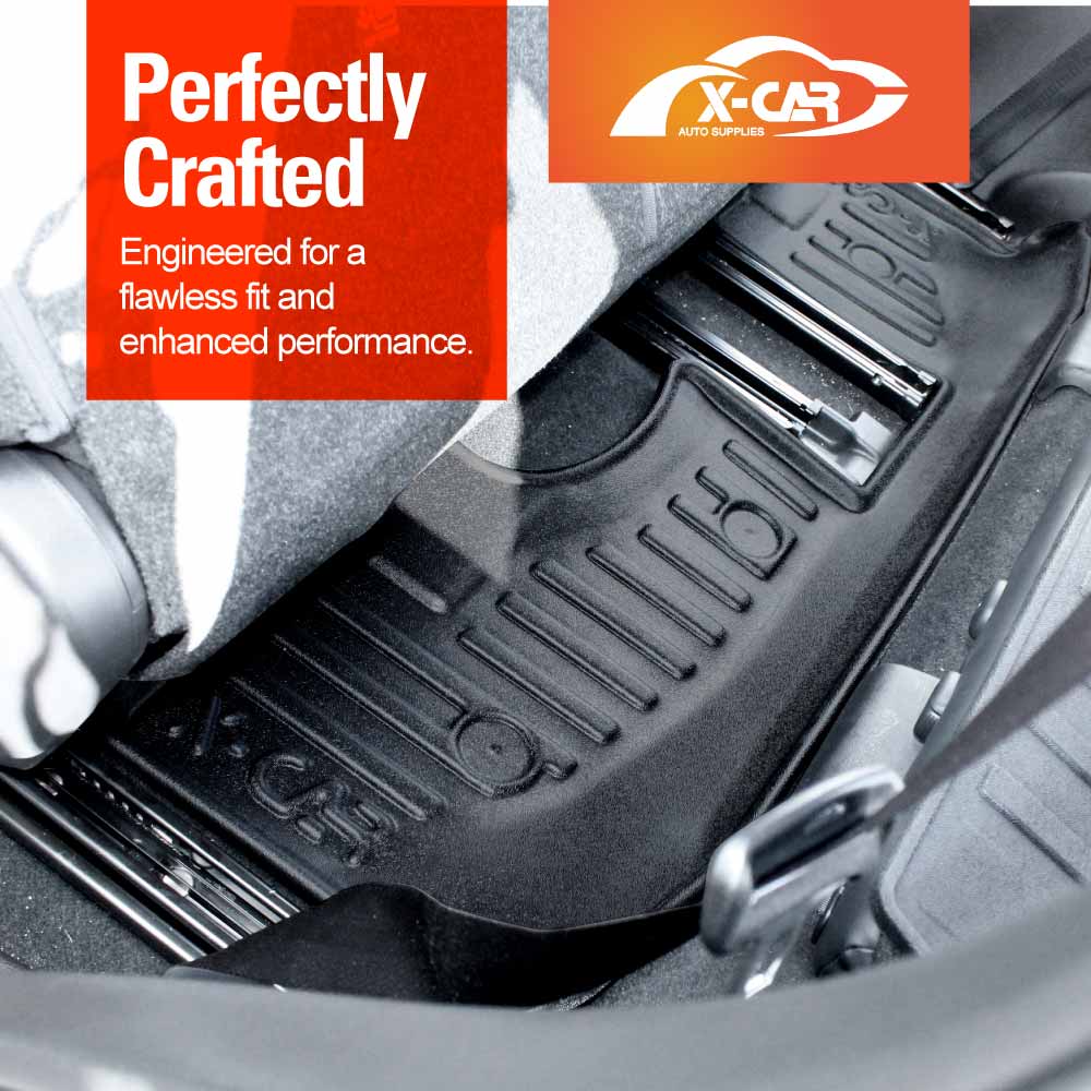3 Pcs Boot Liners Floor Mats for Mitsubishi Outlander Petrol ZM 7 Seater 2021-2025 All Weather Heavy Duty TPE Cargo Car Trunk Luggage Tray