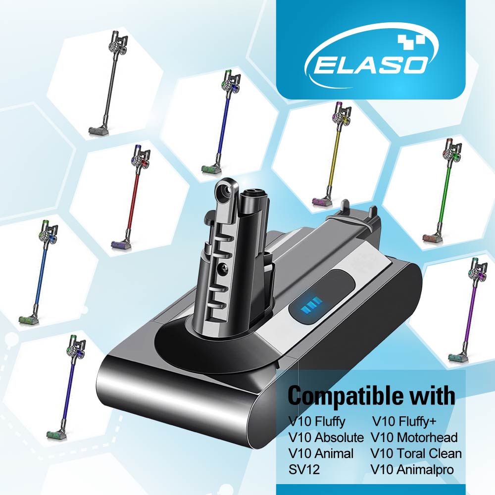 Replacement Battery for Dyson Cyclone V10/V10l/V10 Absolute/V10 Animal/206340/969352-02/SV12 Handheld Cordless Vacuum