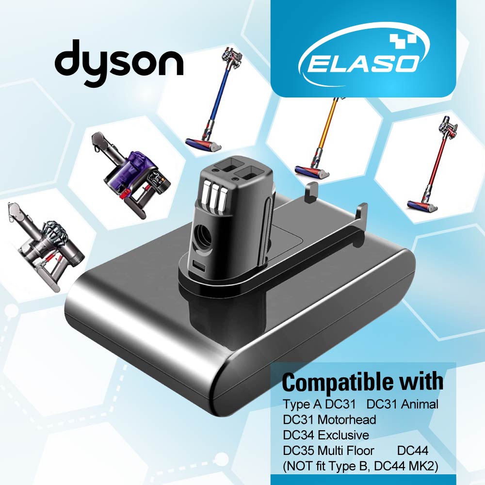 Replacement Battery for Dyson DC31 DC34 DC35 DC44 DC45 DC30 17083-4010 917083-01 Animal Handheld Vacuum Cleaner -Type A