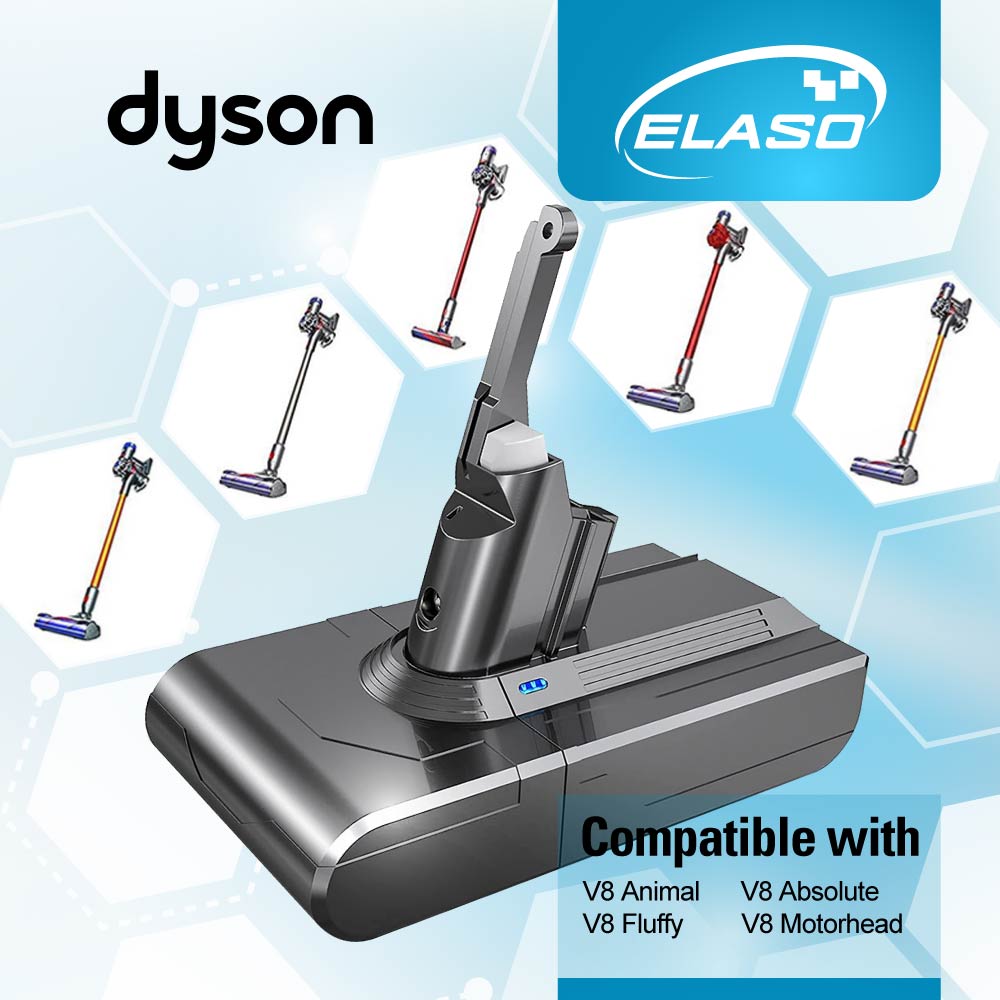 Replacement Battery for Dyson V8 Absolute/V8 Animal/V8 Fluffy/SV10/164527-01/164527-01/214730-01/215866/215681/229687 Handheld Cordless Vacuum