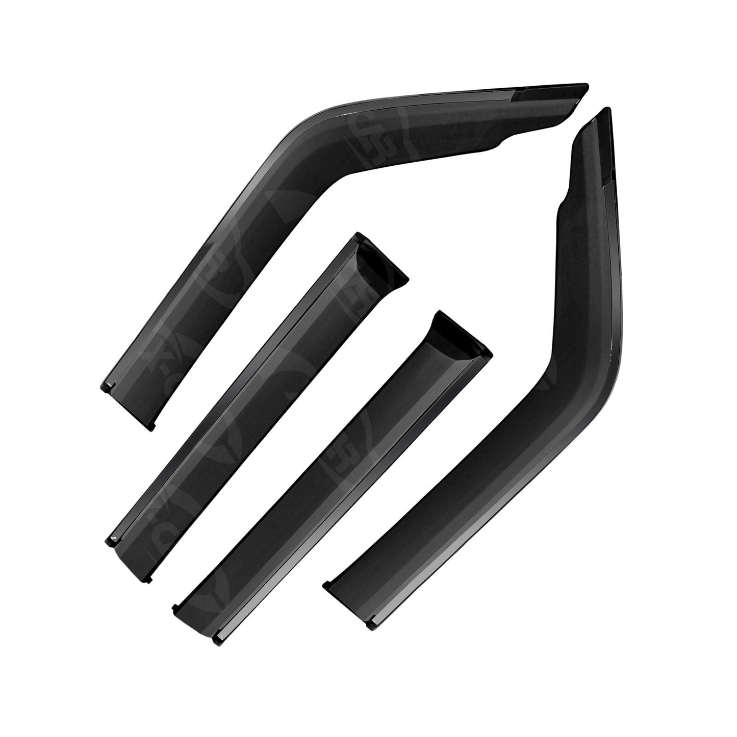 Weathershields for Mitsubishi Pajero 2006-2022 Car Weather Shields Wind Deflectors Window Sun Visor 4-Piece Set