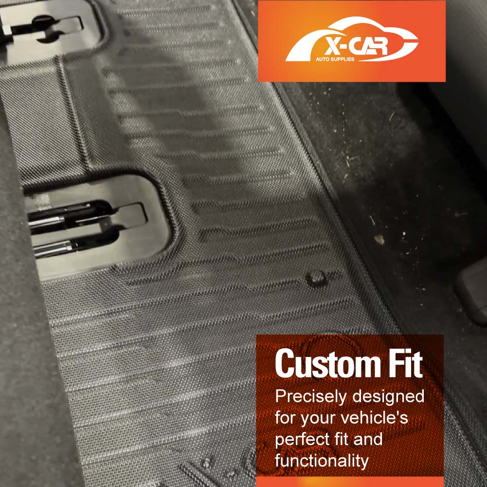 Third Row Seat Floor Mat for Hyundai Palisade LX3 2026-Onwards Heavy Duty All Weather Car Mats Carpet Liner Set