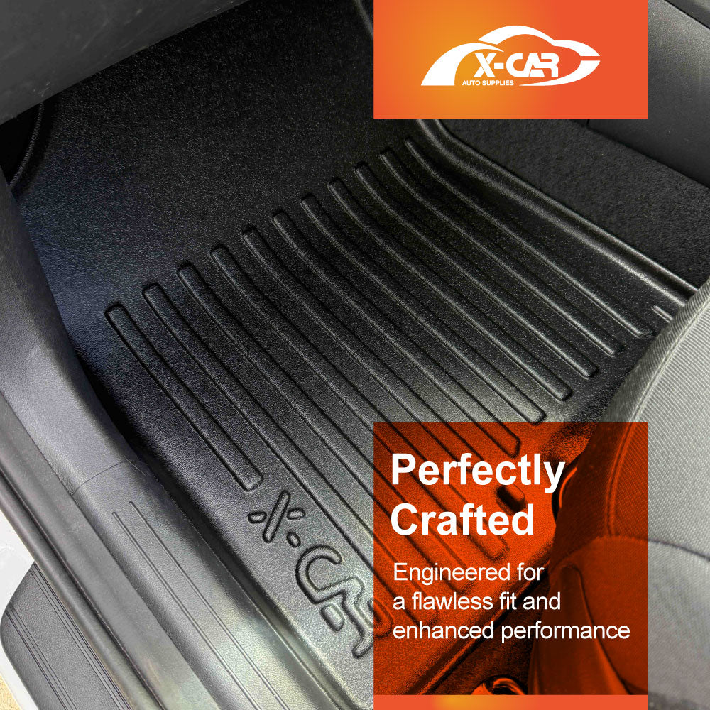 3D Floor Mats Boot Liner Set for Hyundai Tucson NX4 2021-Onwards All Weather Heavy Duty Cargo Kick Mats Back Seat Protector Cover