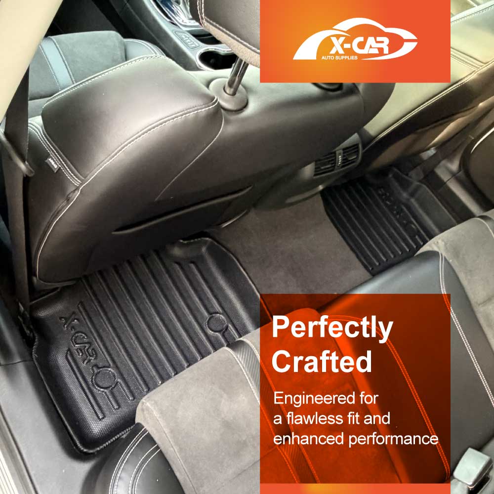3D Floor Mats Boot Liner Set for Holden Special Vehicles Clubsport Sedan GEN-F GEN-F2 2013-2017 All Weather Heavy Duty Cargo Car Trunk Luggage Tray