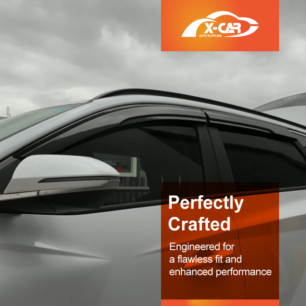 Weathershields for Hyundai Tucson 2021-Onwards Car Weather Shields Wind Deflectors Window Sun Visor 4-Piece Set