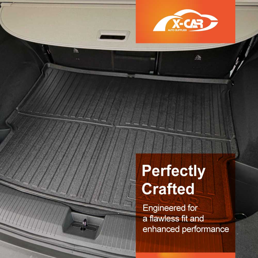 3D Floor Mats Boot Liner Set for Nissan X-trail Xtrail T33 5 Seat Petrol 2022-Onwards All Weather Heavy Duty Cargo Car Trunk Luggage Tray