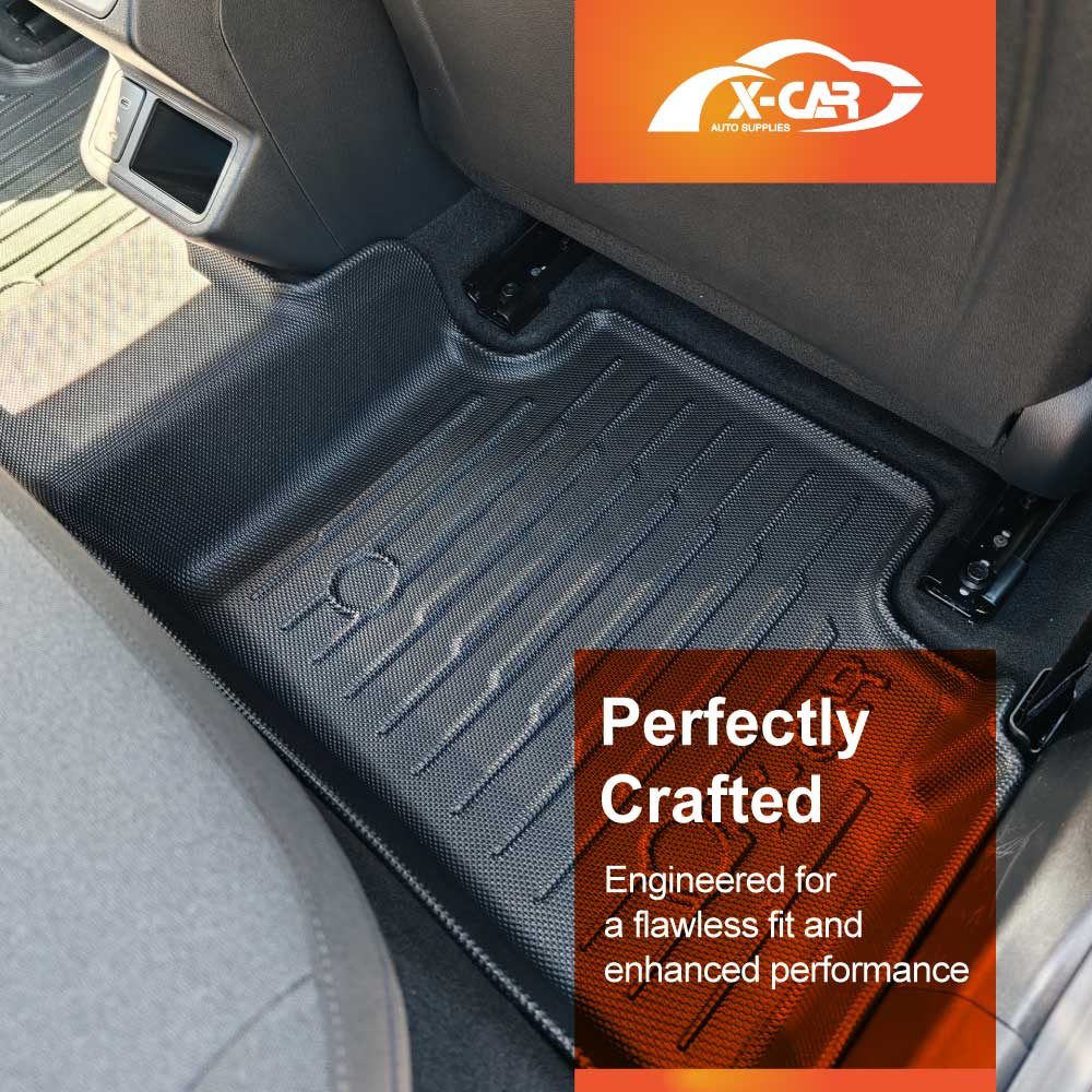 Floor Mats Boot Liner Set for Kia K4 Hatch 2024-Onwards No Subwoofer Heavy Duty All Weather Car Trunk Cargo Kick Back Seat Cover
