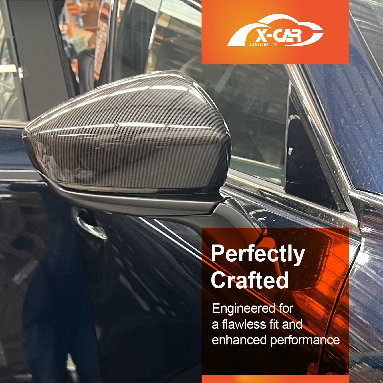 Rear View Mirror Trim Cover for Mazda CX-80 CX80 2024-Onwards Exterior Accessories Side Mirror Cap Carbon Fiber Style