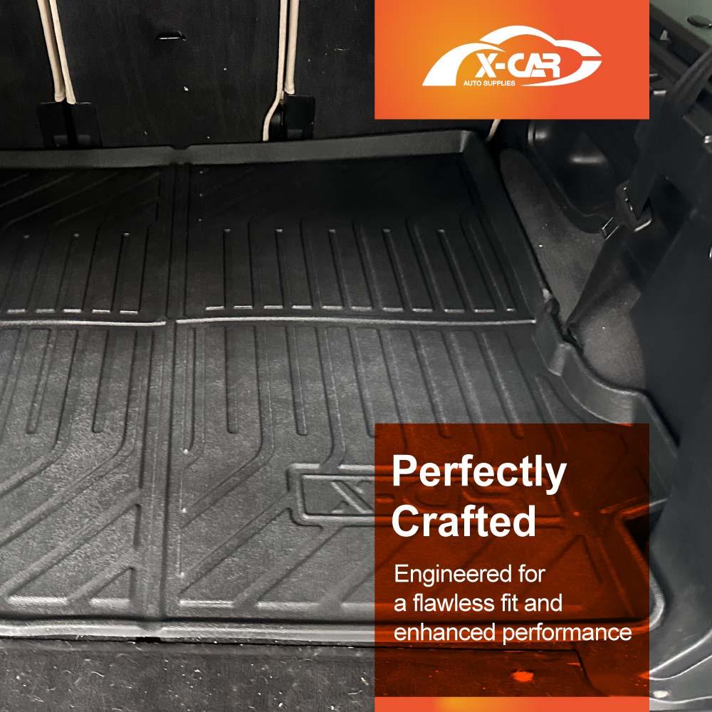 Front Rear Floor Mats Boot Liner for Land Rover Discovery & Discovery 3 4 D3 D4 2005-2016 All Weather Heavy Duty Cargo Car Trunk Luggage Tray