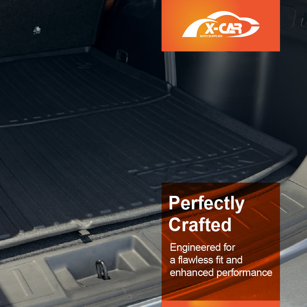 3D Floor Mats Boot Liner for Mitsubishi Outlander Petrol ZM 7 Seater 2021-2025 All Weather Heavy Duty TPE Cargo Car Trunk Luggage Tray