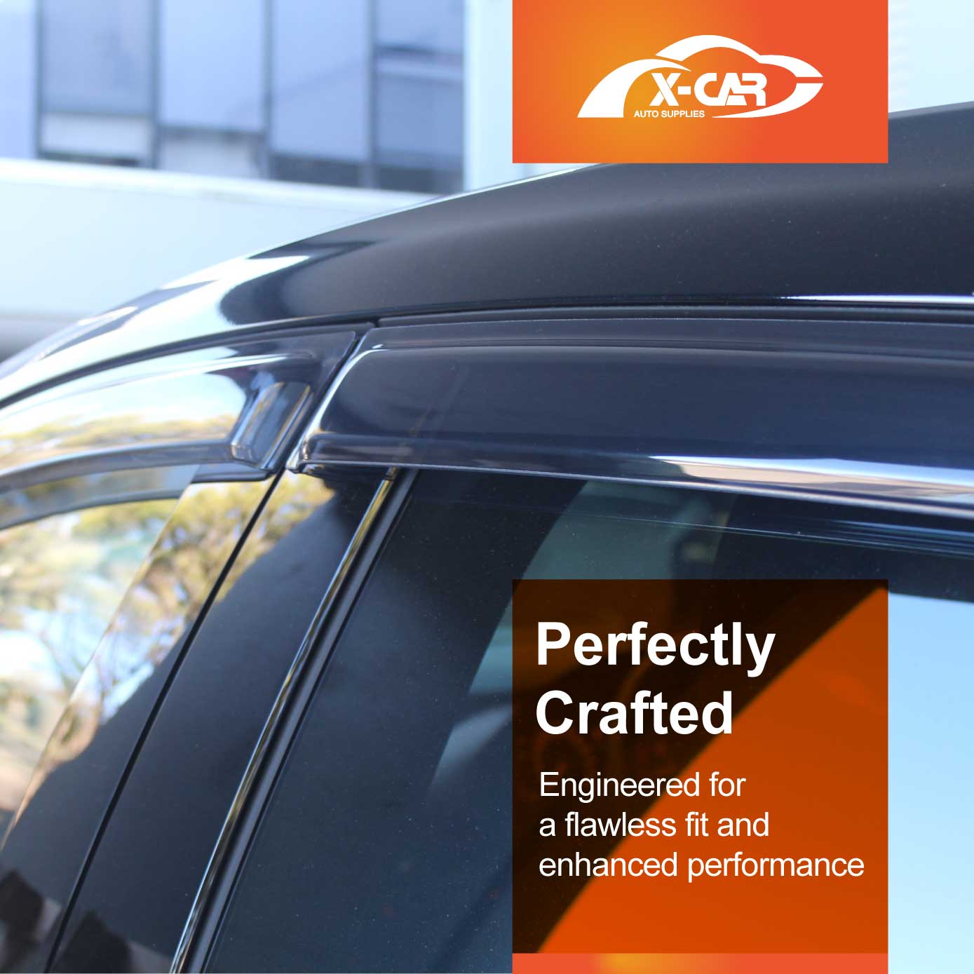 Premium Weathershields for Mazda 3 Hatch 2019-2025 Car Weather Shields Wind Deflectors Window Sun Visor 4-Piece Set