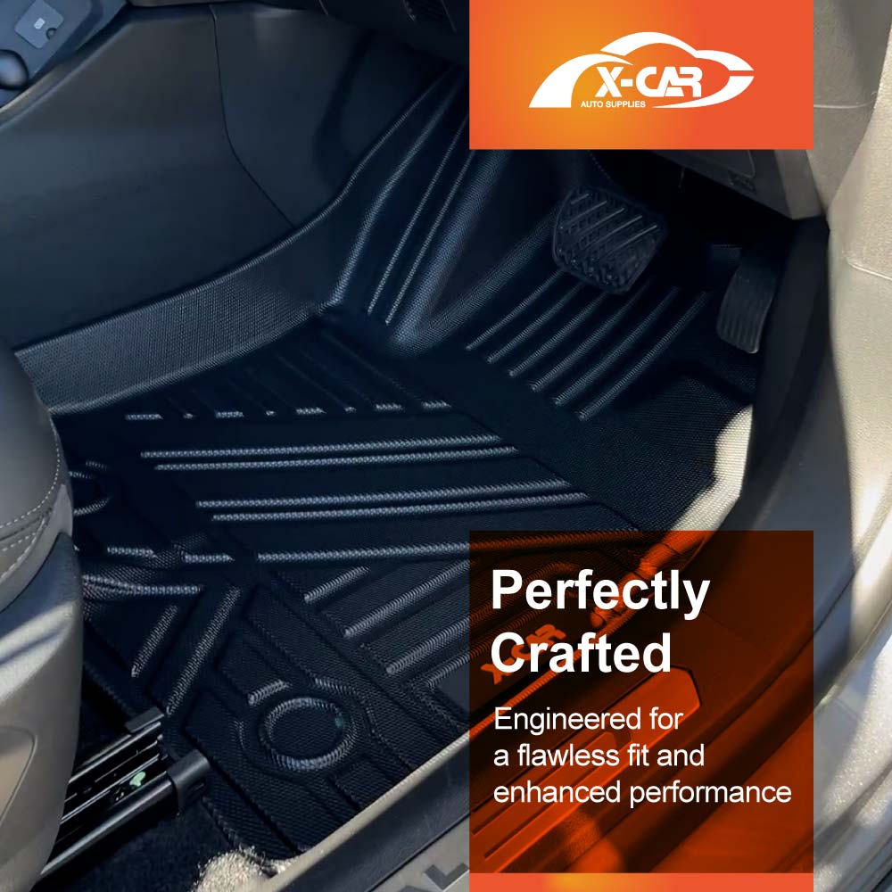 Floor Mats Boot Liner Set for GWM Haval H6/H6 GT 2021-Onwards All Weather Heavy Duty Cargo Kick Mats Back Seat Protector Cover