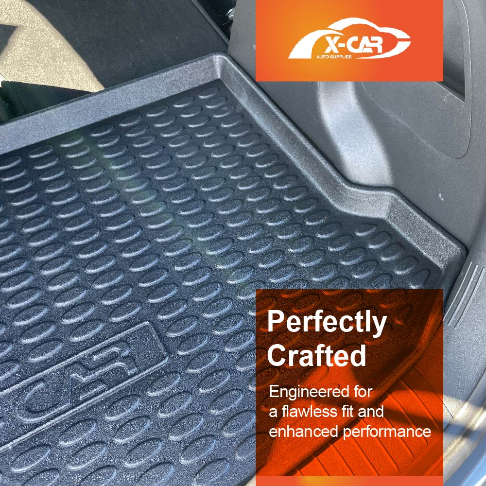 3D Floor Mats Boot Liner Set for Hyundai Kona 2017-2023 Petrol All Weather Heavy Duty Cargo Kick Back Seat Protector Cover