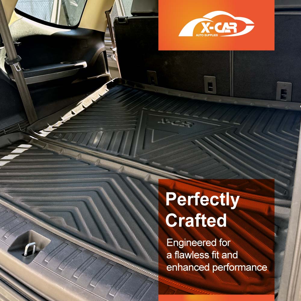 3D Floor Mats Boot Liner for LDV D90 2017-2024 All Weather Heavy Duty Cargo Car Trunk Luggage Tray