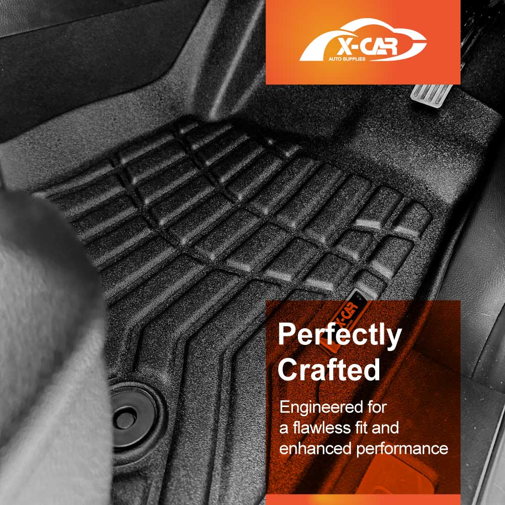3D Floor Mats Boot Liner for Ford Everest 2015-2022 All Weather Heavy Duty Cargo Car Trunk Luggage Tray