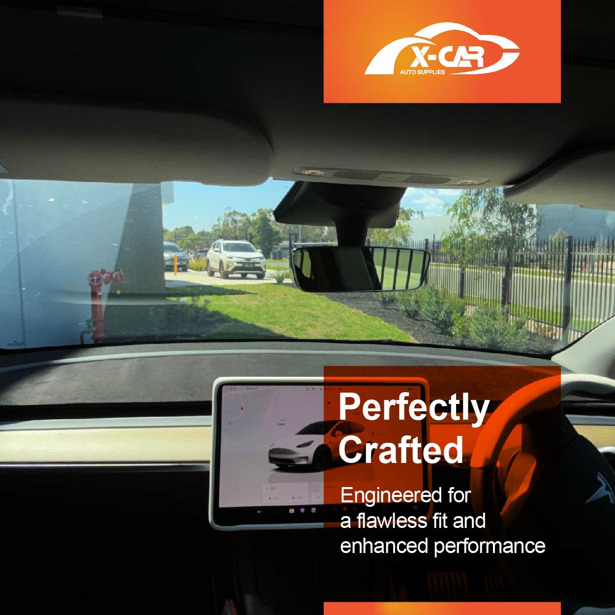 Luxury 3D Dash Mat Pad Cover Non-Slip for Tesla Model 3 2017-2023