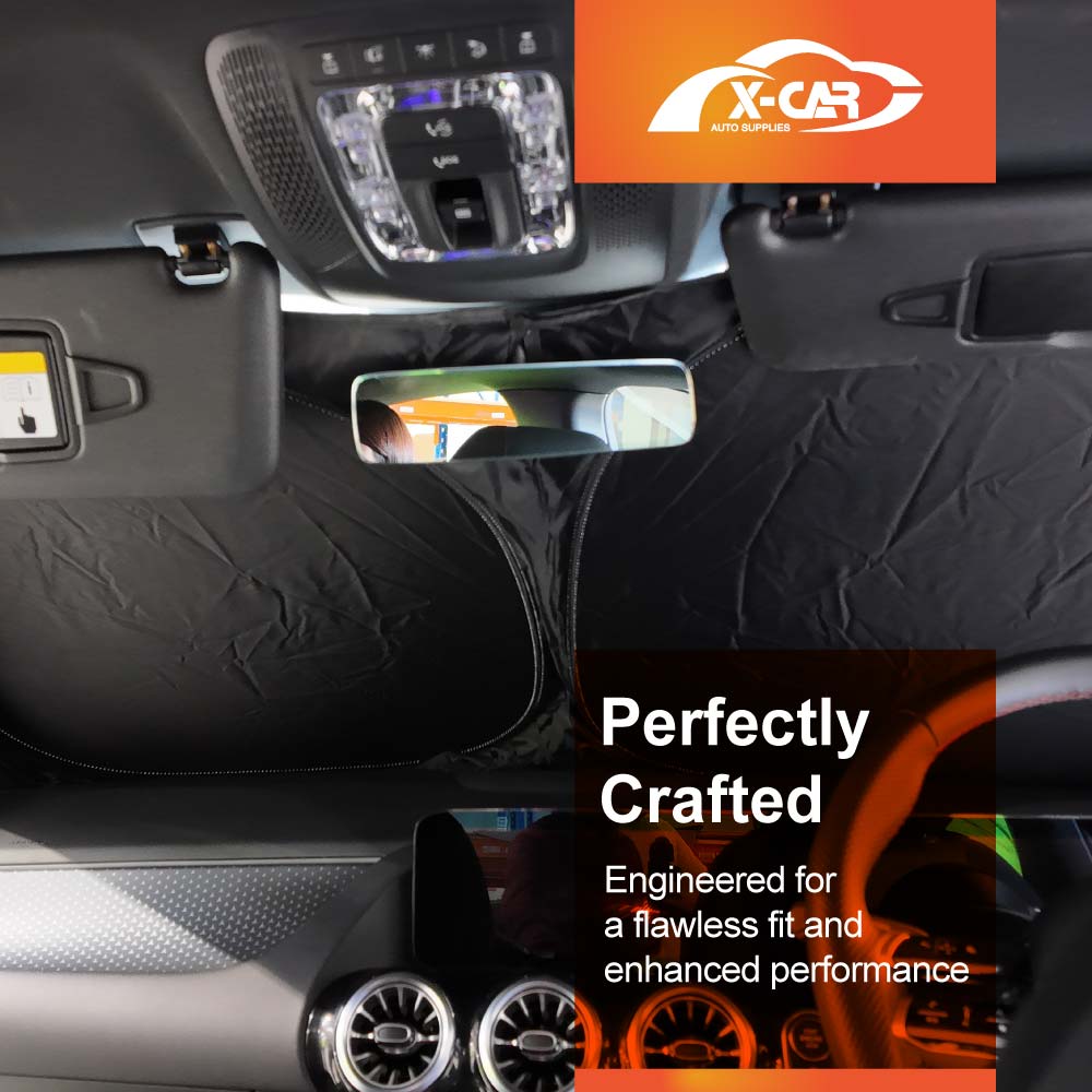 WindScreen Sun Shade for Mercedes-Benz GLA H247 Series 2020-Onwards Blocks UV Rays Foldable Custom Wind Screen Sun Visor Protector