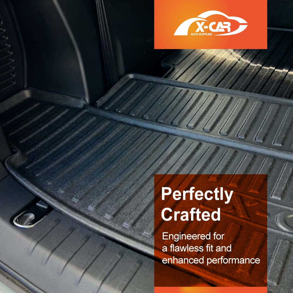 3D Floor Mats Boot Liner Set for Isuzu MU-X MUX 2022-Onwards All Weather Heavy Duty Cargo Kick Mats Back Seat Protector Cover