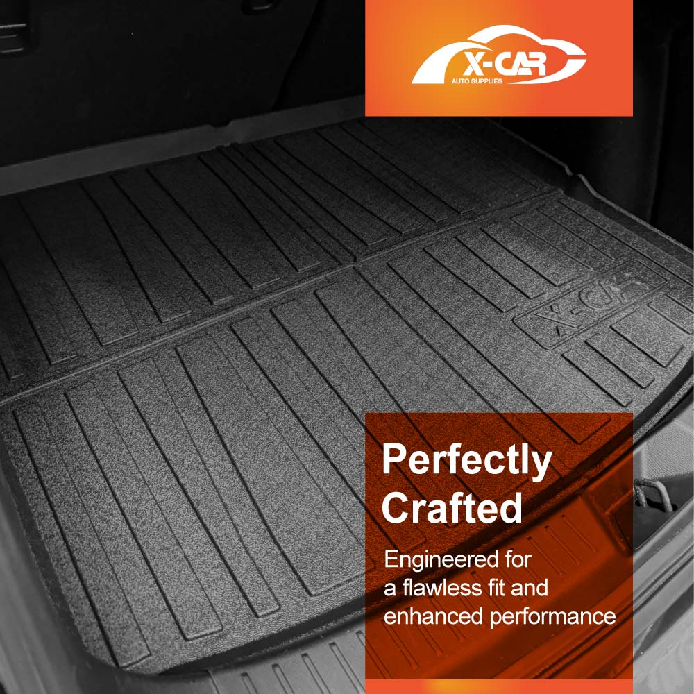 3D Floor Mats Boot Liner Set for Mazda 3 Hatch BN BM 2014-2019 All Weather Heavy Duty Cargo Car Trunk Luggage Tray