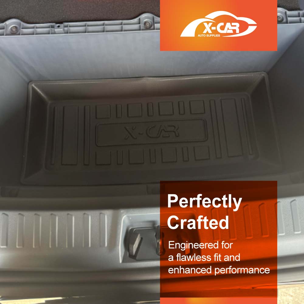 3D Floor Mats Boot Liner Set for Geely EX5 2025-Onwards No Subwoofer All Weather Heavy Duty Toolbox Cargo Car Trunk Luggage Tray