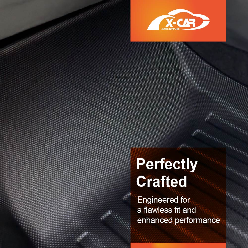 3 Pcs Boot Liners Floor Mats for Mitsubishi Outlander ZM 7 Seater 2021-2025 All Weather Heavy Duty TPE Cargo Car Trunk Luggage Tray