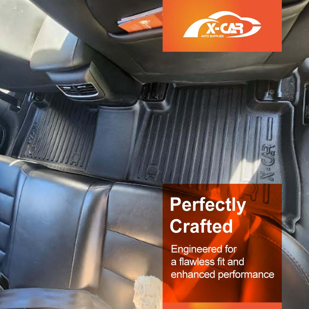 Floor Mats Boot Liner Set for MG HS 2018-2024 All Weather Heavy Duty Cargo Kick Mats Back Seat Cover Car Trunk Accessories