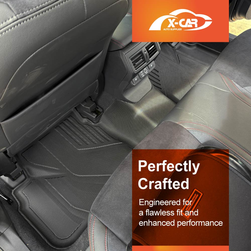 3D Floor Mats Boot Liner Set for Subaru WRX VB Series Auto 2022-Onwards All Weather Heavy Duty Cargo Car Trunk Luggage Tray