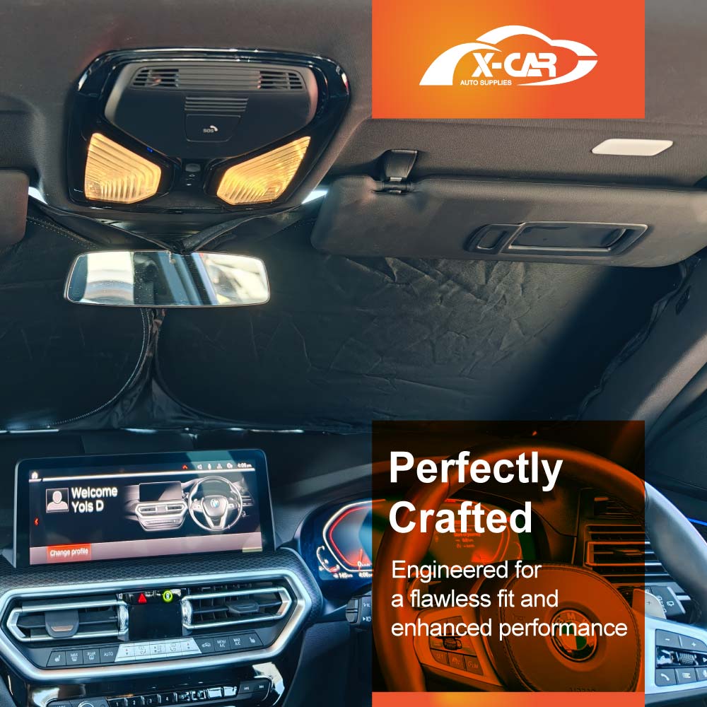 WindScreen Sun Shade for BMW X3 G01 2017-2024 Blocks UV Rays Sun Visor Protector Foldable Sunshade